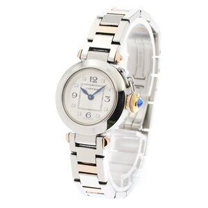 CARTIER Mispacha WJ124020 8P diamond Silver Dial Quartz Ladies Watch_869306